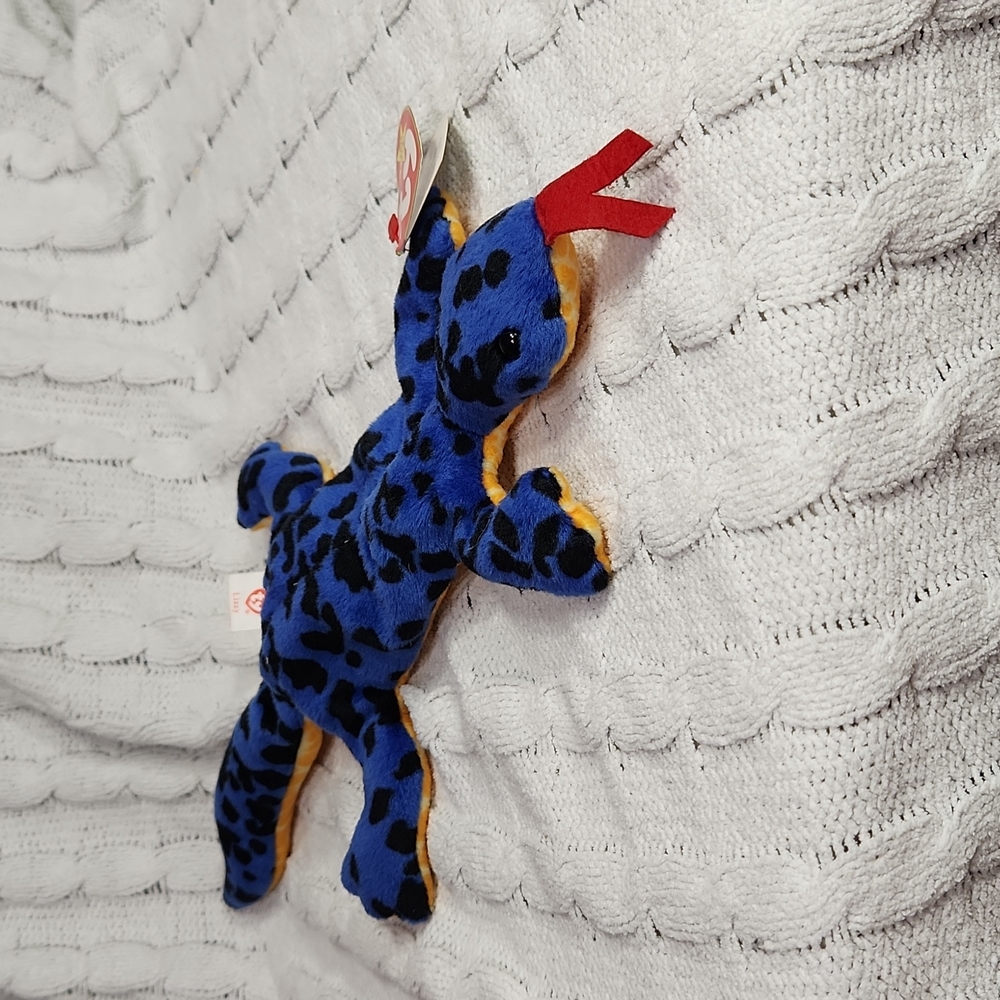 Vintage Ty Beanie Baby Original "Lizzy" The Lizzard 1995 P.V.C.Pellets